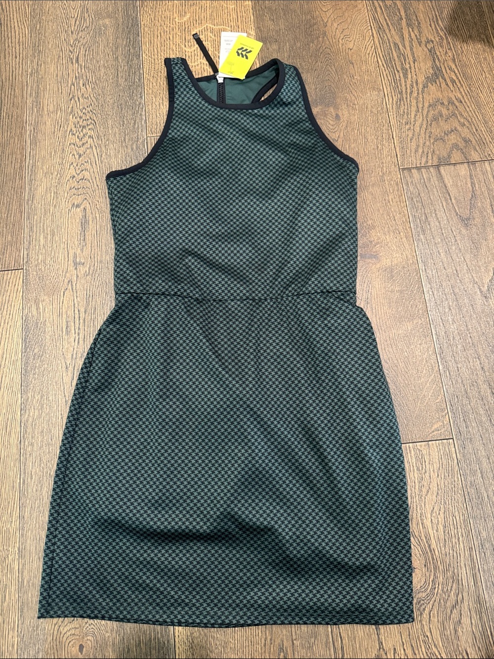 all in motion Green houndstooth Sleeveless athletic Dress/Shorts NWT Size Small
